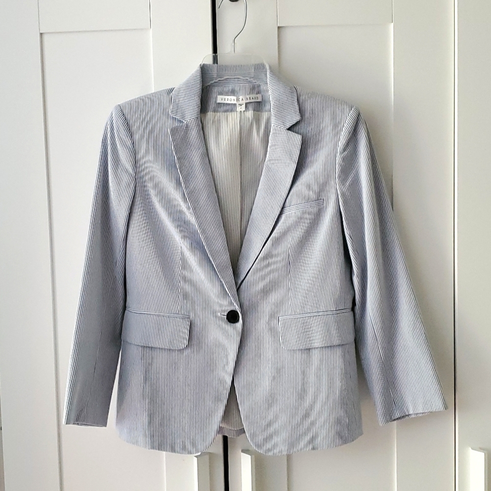 Veronica Beard seersucker jacket